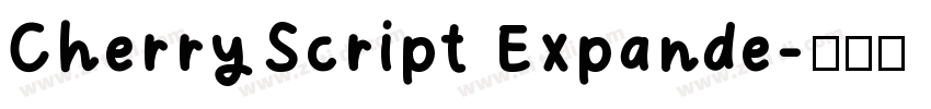 CherryScript Expande字体转换